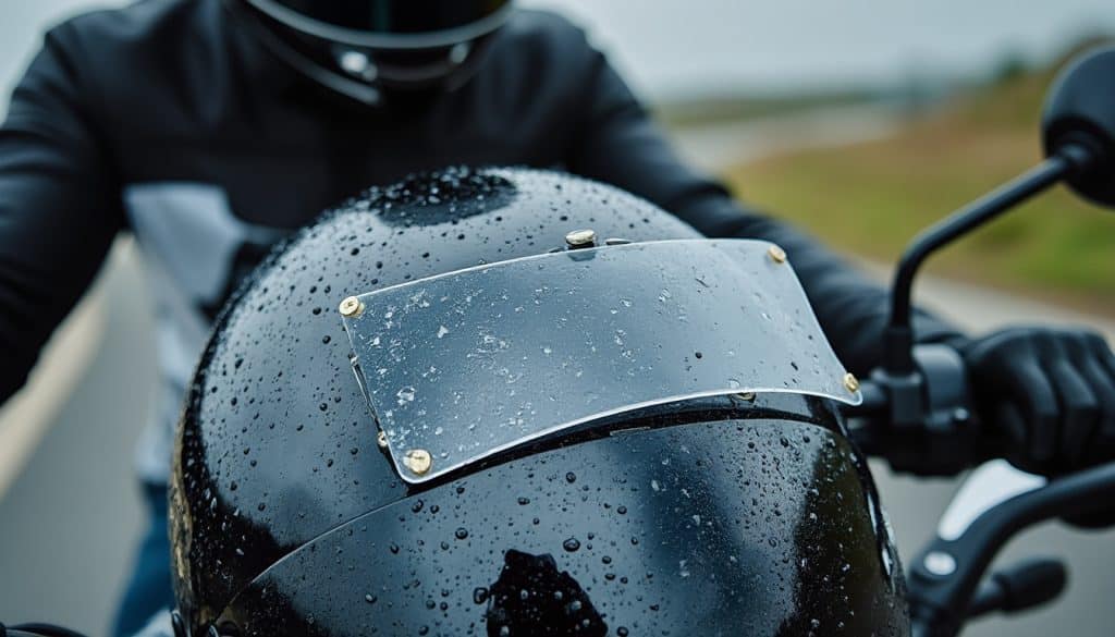 Essuie glace pour casque moto : ce que dit la réglementation routière