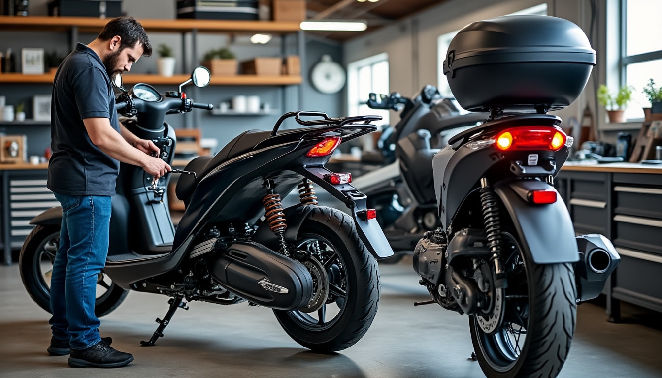 Trois-roues et maxiscooter : les contraintes de montage